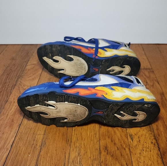 Sandro - Flame Navy Blue Low Top Mixed Media Sneakers - Picture 11 of 12